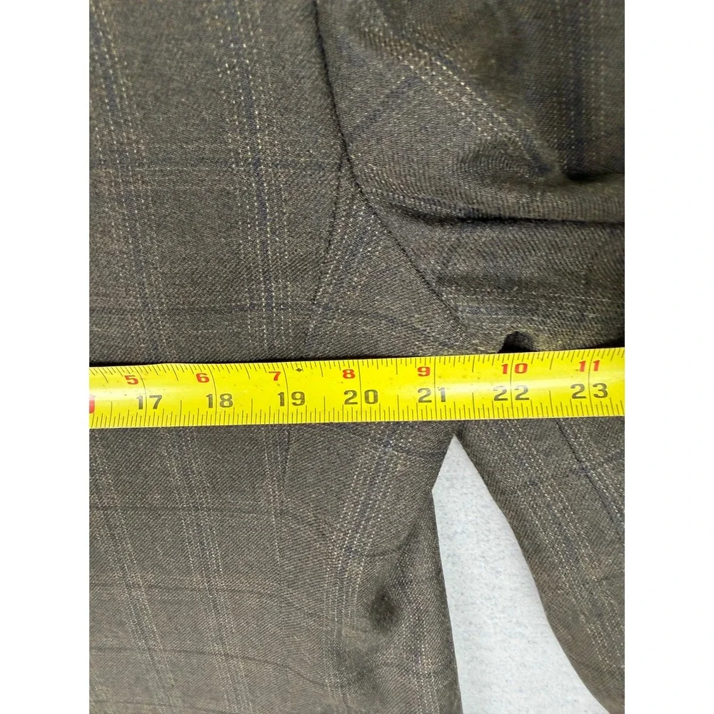 Joseph Abboud Mens 42R Silk Wool Blazer Brown Glen Plaid Sport Coat Nordstrom